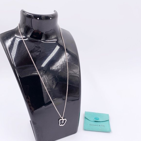 Authentic Tiffany & Co Silver Apple Necklace - Picture 3 of 14
